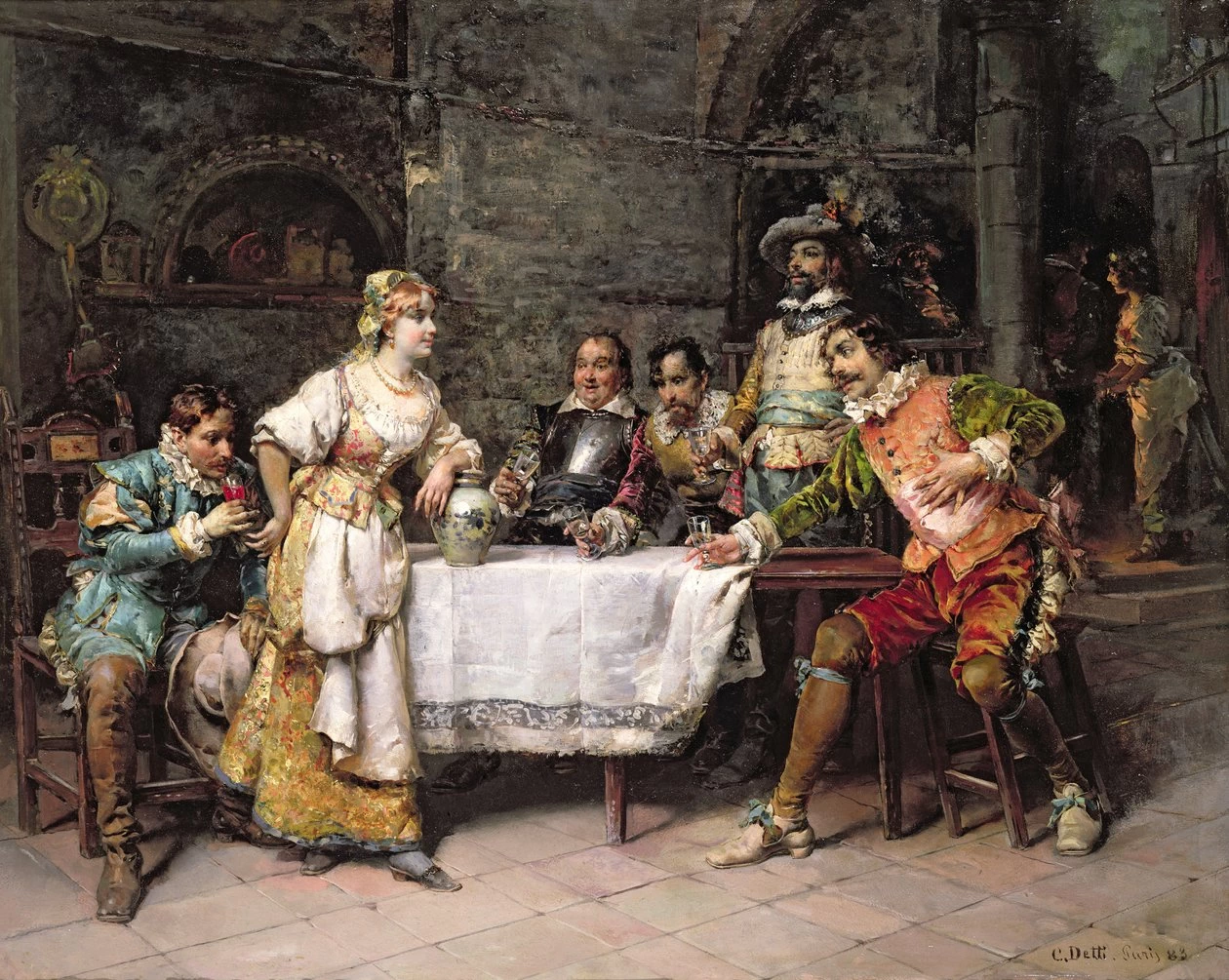 Cesare Detti - Nella locanda